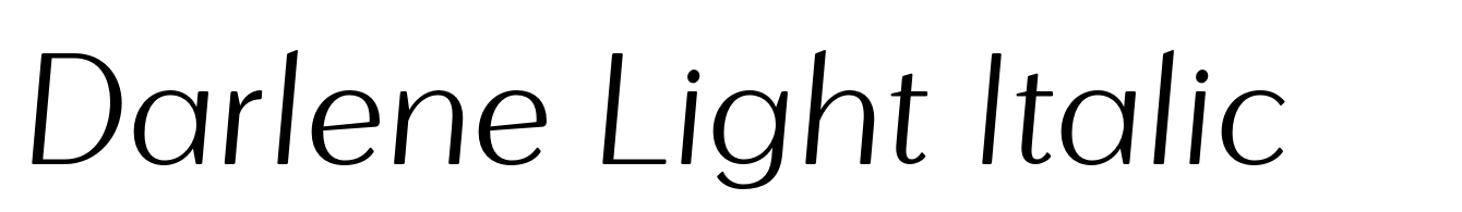 Darlene Light Italic